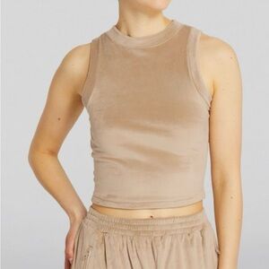 SKIMS Velour Tank Top.  Honey. Size Large. NWT